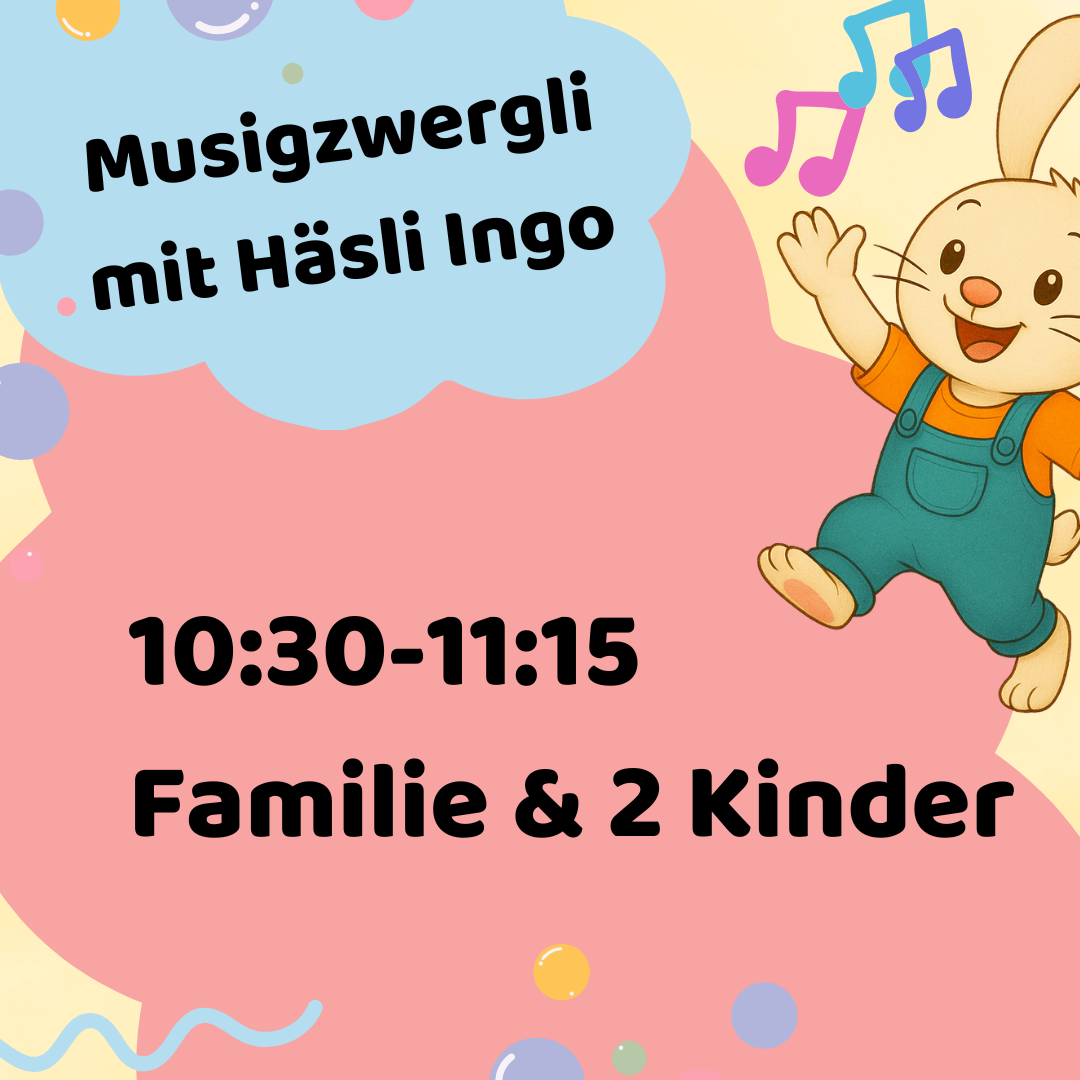 MUSIGZWERGLI HERBST/WINTER 2025 MITTWOCH GZ BUCHEGG 10:30-11:15