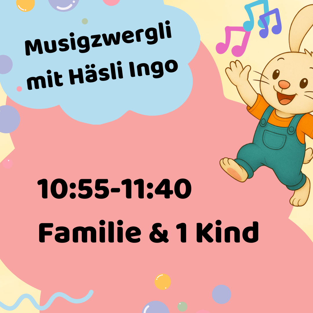 MUSIGZWERGLI HERBST/WINTER 2024 MITTWOCH GZ BUCHEGG 10:55-11:40