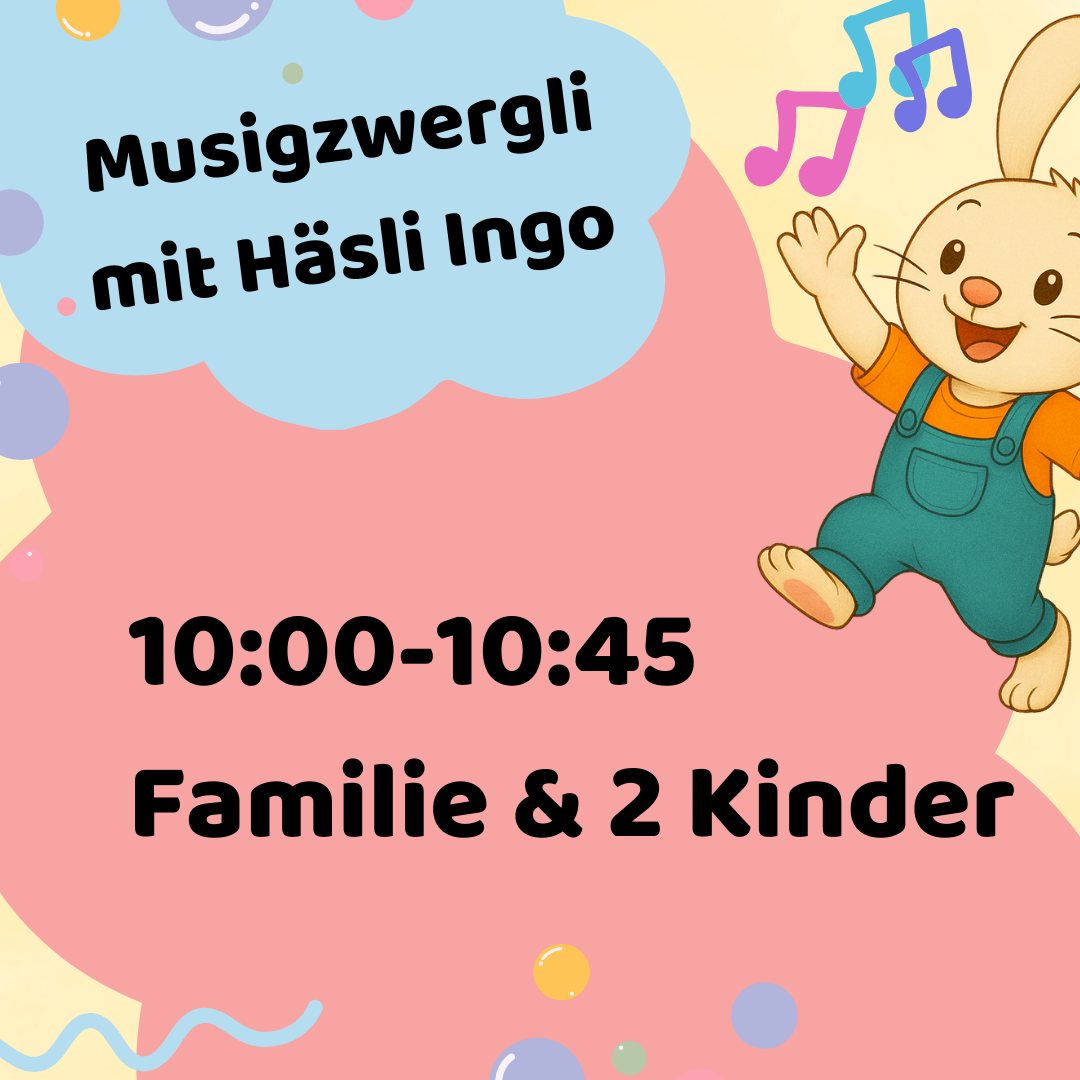 MUSIGZWERGLI  HERBST/WINTER 2024 FREITAG TANZHAUS ZÜRICH 10:00-10:45